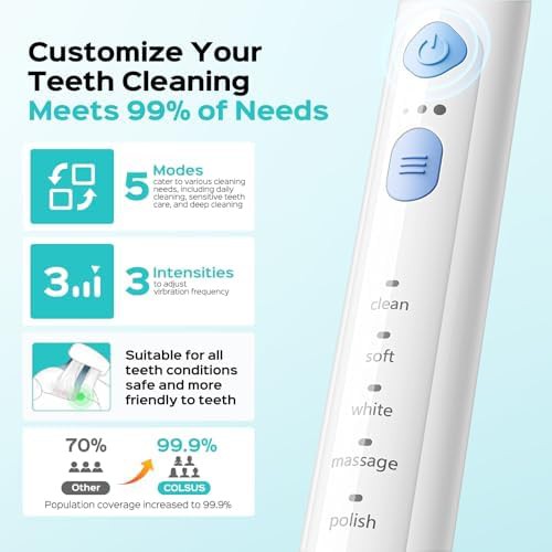 White ultra clean electric toothbrush for adults — photo 4