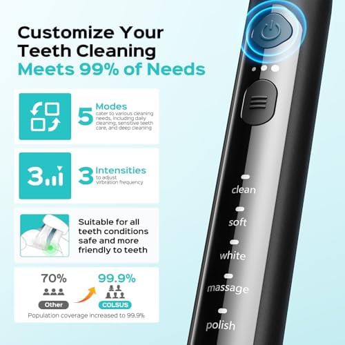Black ultra clean electric toothbrush for adults — photo 4