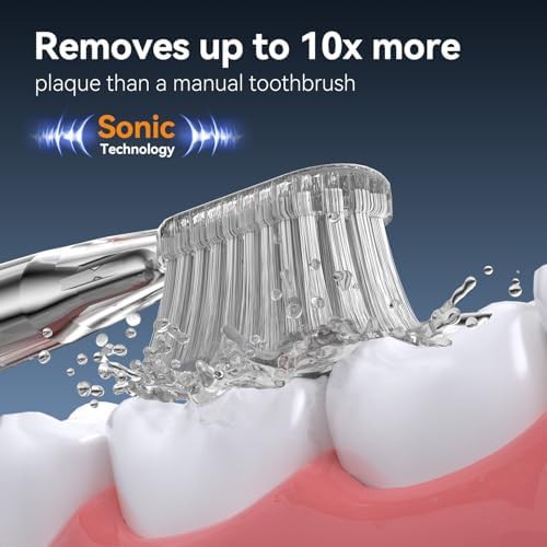 Waterproof sonic brush with tongue scraper — photo 4