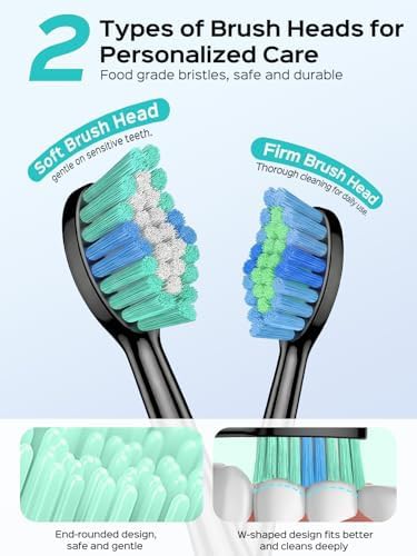 Black and green sonic toothbrush two pack — photo 3