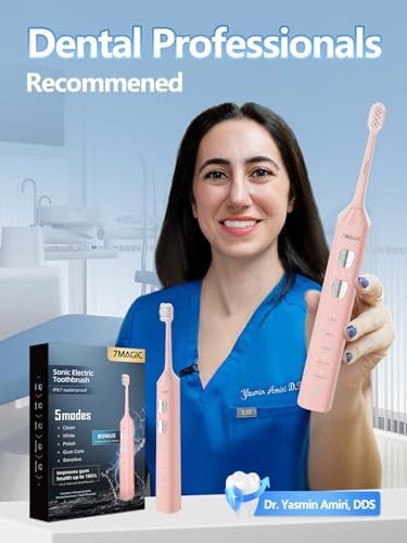 Sonic travel toothbrush in pink finish — photo 3