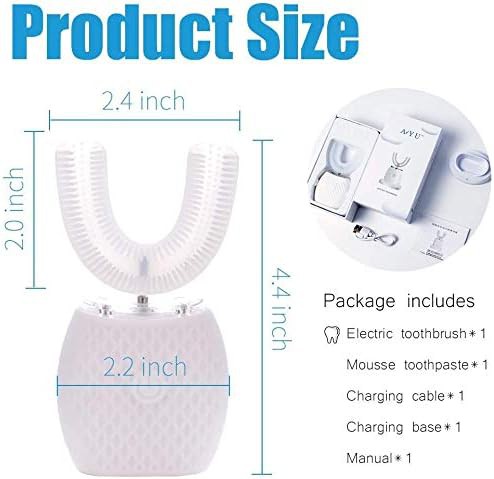 White ultrasonic wireless charging toothbrush — photo 5