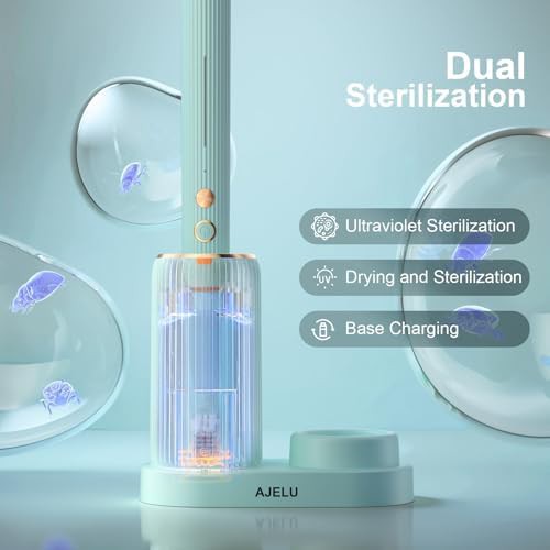 Mint green sonic toothbrush with drying station — photo 4