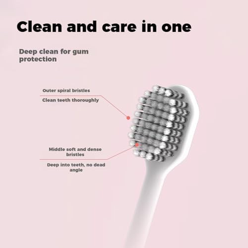 White adult toothbrush with five modes — photo 4