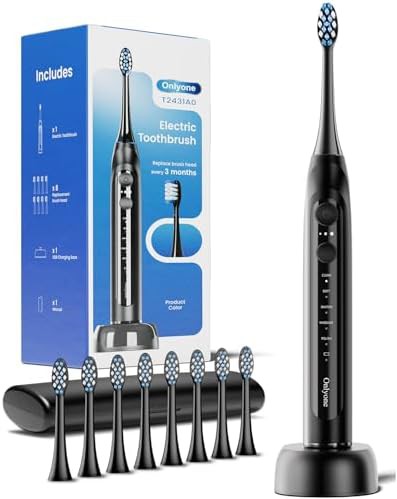 Rechargeable electric toothbrush with travel case