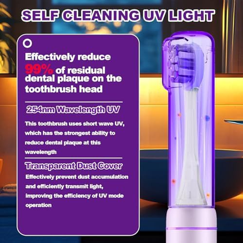 Rose metal sonic toothbrush with travel case — photo 3