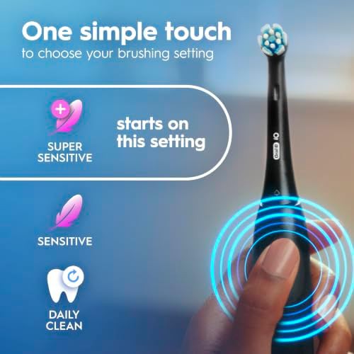 Dark blue io2 toothbrush with three modes — photo 4
