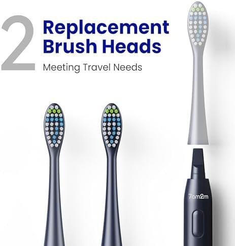 Navy battery powered travel sonic toothbrush — photo 3