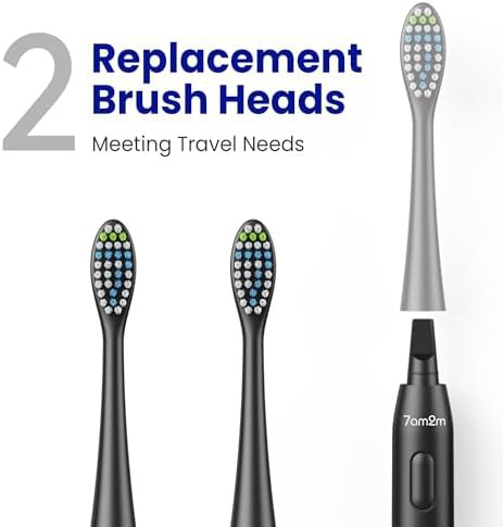 Black travel sonic toothbrush with case — photo 3