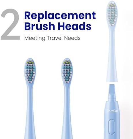 Blue travel sonic toothbrush with case — photo 3