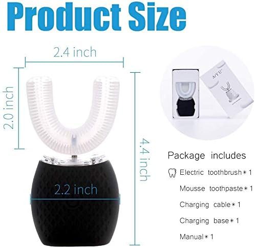 Black portable ultrasonic travel toothbrush — photo 3