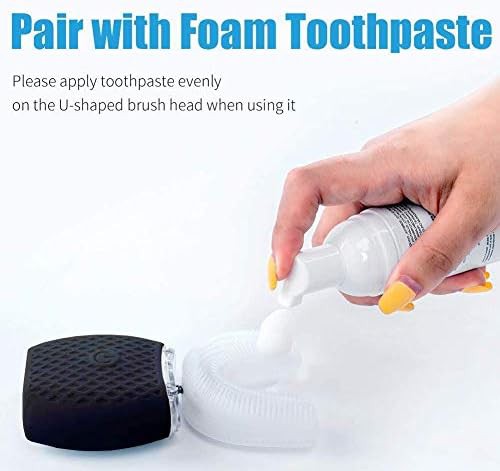 Black portable ultrasonic travel toothbrush — photo 4