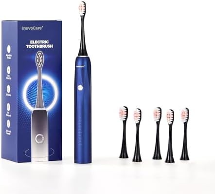 Blue sonic toothbrush with waterproof handle