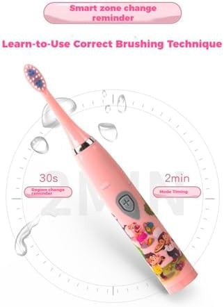 Blue and pink kids battery toothbrush — photo 3