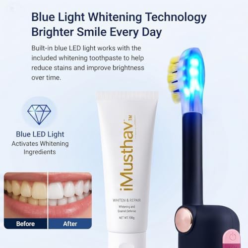 Foldable self cleaning led toothbrush — photo 3