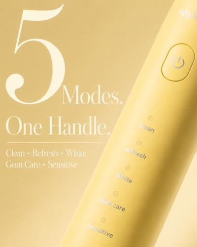 Yellow travel sonic rechargeable toothbrush — photo 3