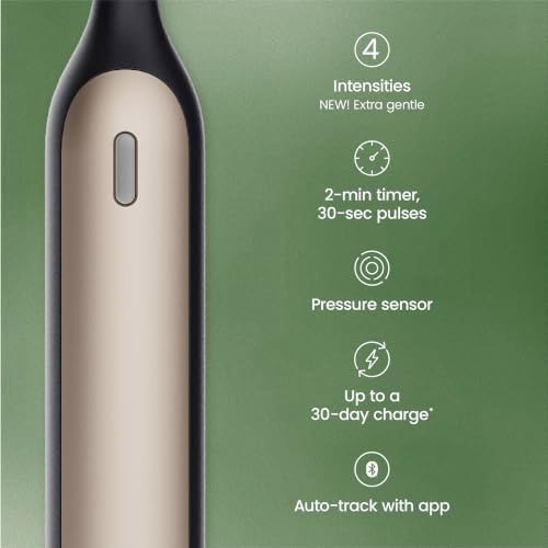 Black crescent smart oscillating toothbrush with app — photo 3