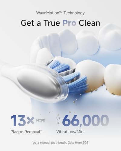 Blue ABS oscillating toothbrush with pressure sensor — photo 3