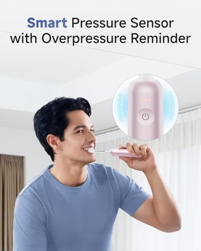Pink sonic toothbrush with wide oscillation — photo 4