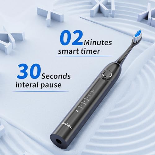 Black sonic toothbrush with memory mode — photo 5
