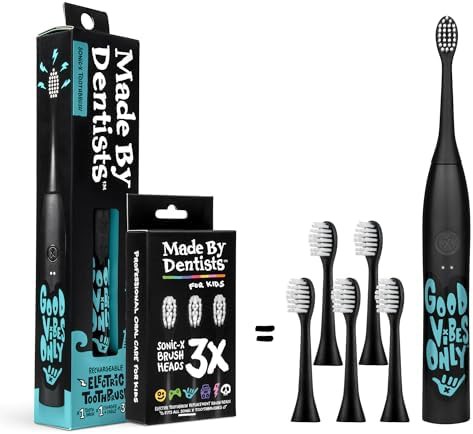 Kids rechargeable sonic toothbrush with timer