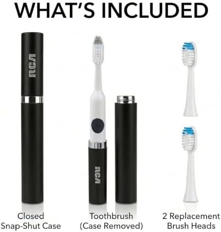 Black sonic battery powered travel toothbrush — photo 5