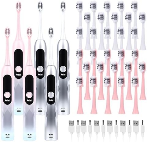 Six pack bulk ultrasonic toothbrushes