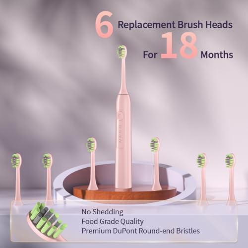 Rose gold rechargeable sonic toothbrush for adults — photo 5