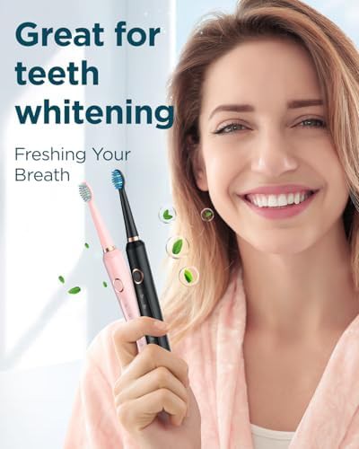 Black and pink electric toothbrush two pack — photo 3