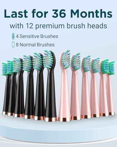 Black and pink electric toothbrush two pack — photo 4