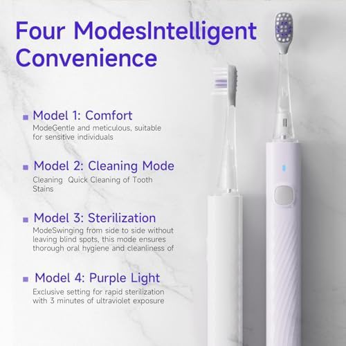 Waterproof sonic toothbrush with UV mode — photo 5