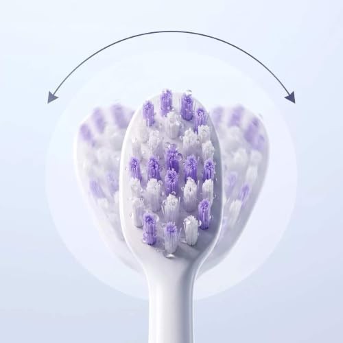 White oscillating whitening toothbrush battery powered — photo 4