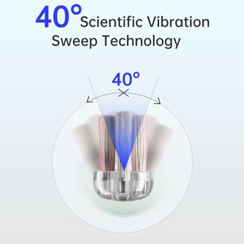 White oscillating whitening toothbrush battery powered — photo 5