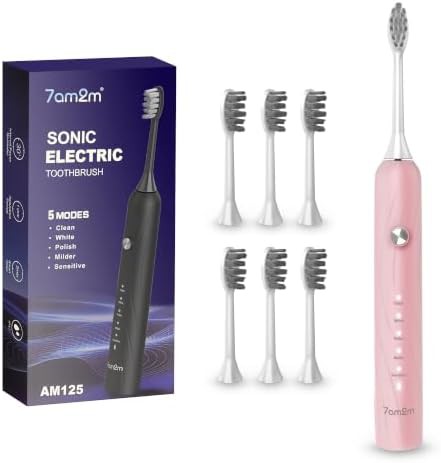 Rechargeable adult sonic toothbrush for 90 days