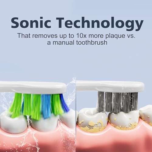 Black sonic toothbrush with smart timer and case — photo 3