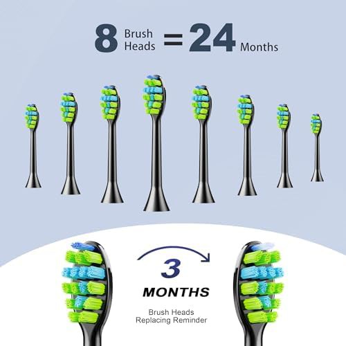 Black sonic toothbrush with smart timer and case — photo 4