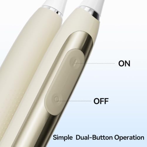 Beige Sonic Toothbrush Powered by Batteries — photo 5