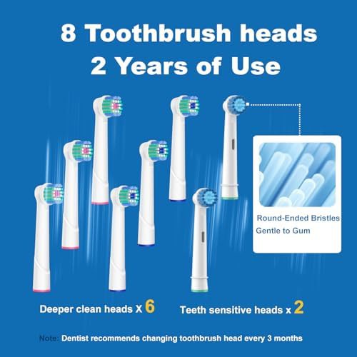 Rotating rechargeable power toothbrush for adults — photo 3