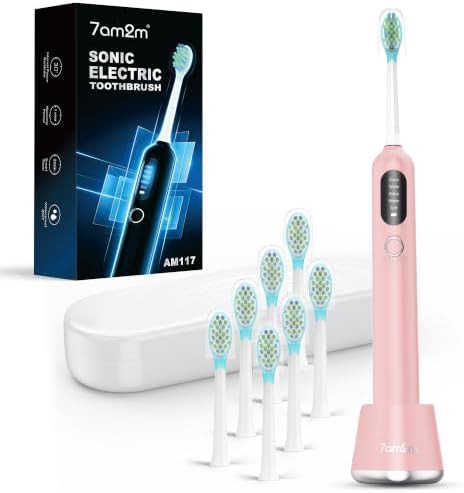 Gum health sonic toothbrush with travel case