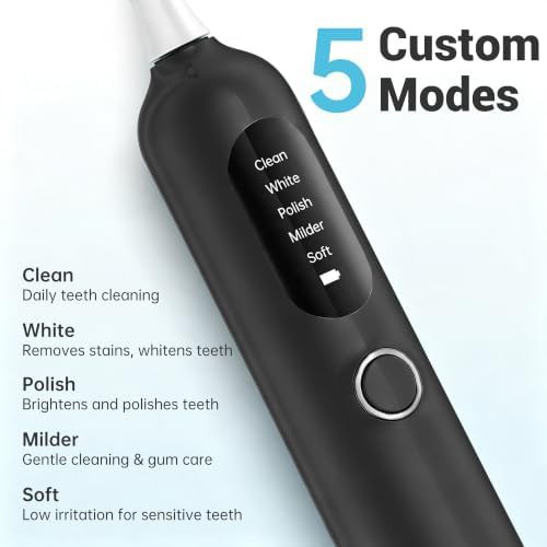 Sonic toothbrush with eight heads and case — photo 3