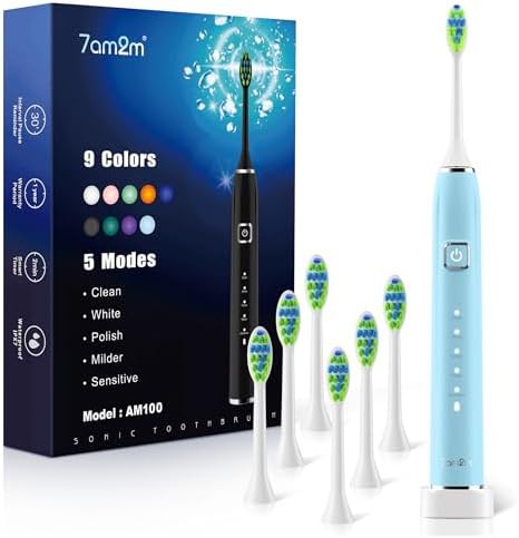High vibration sonic toothbrush for 120 days
