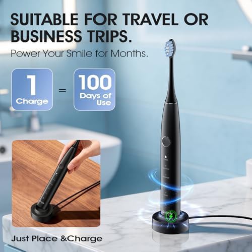 Sonic toothbrush with wireless charging base — photo 5