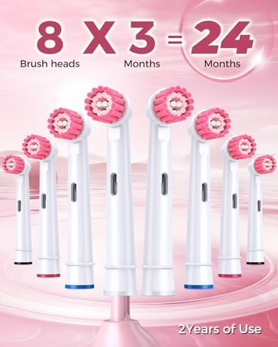 Pink rotating electric toothbrush for adults — photo 5