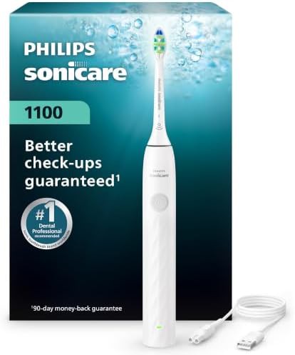 White 1100 rechargeable sonic gum health toothbrush