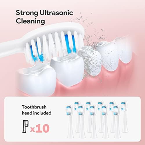 White and pink sonic toothbrush two pack — photo 4