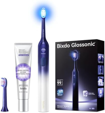 Glossonic Air sonic brush with bluelight